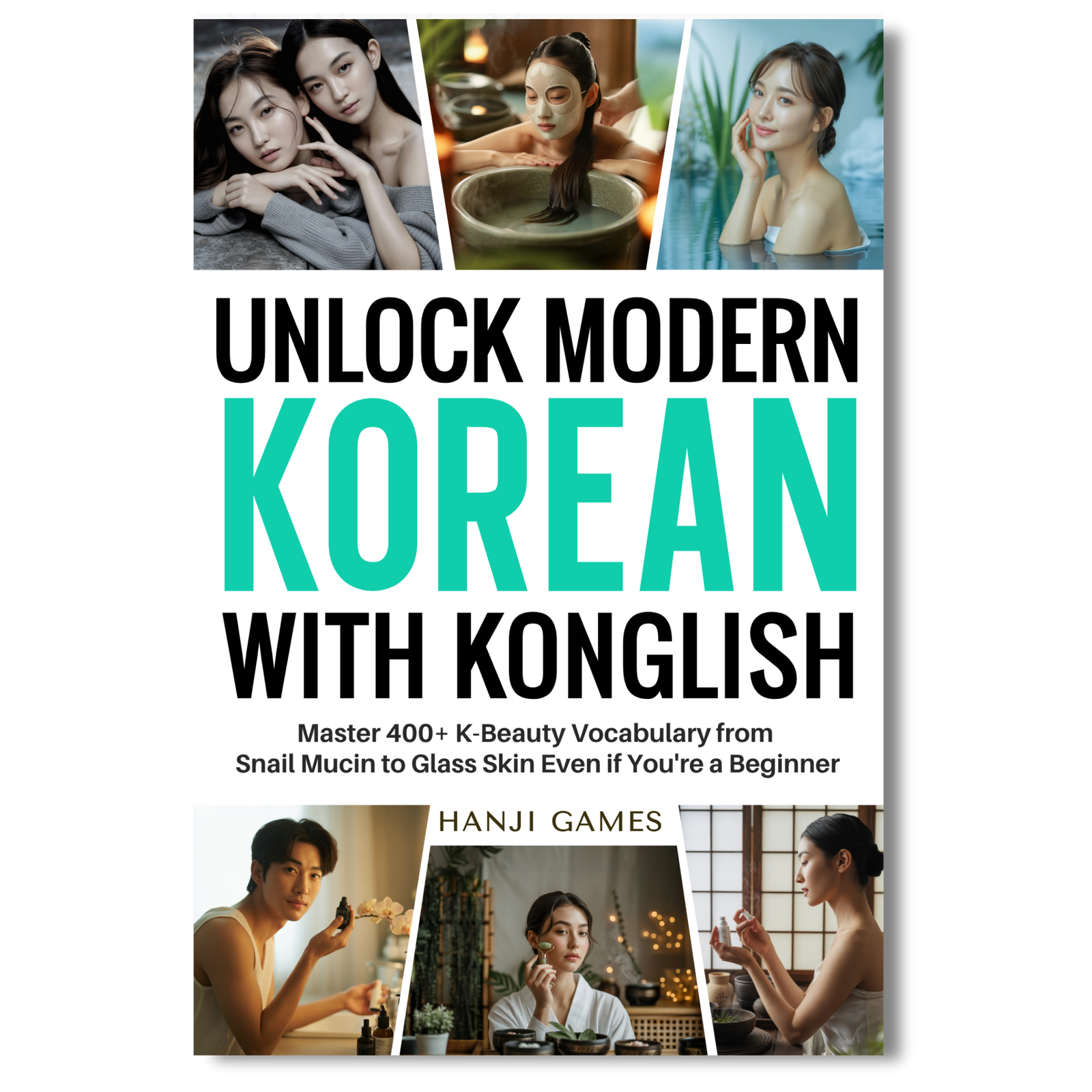 unlock-modern-korean-with-konglish-k-beauty-vocabulary-book-cover-snail-mucin-glass-skin-skincare-hanji-games