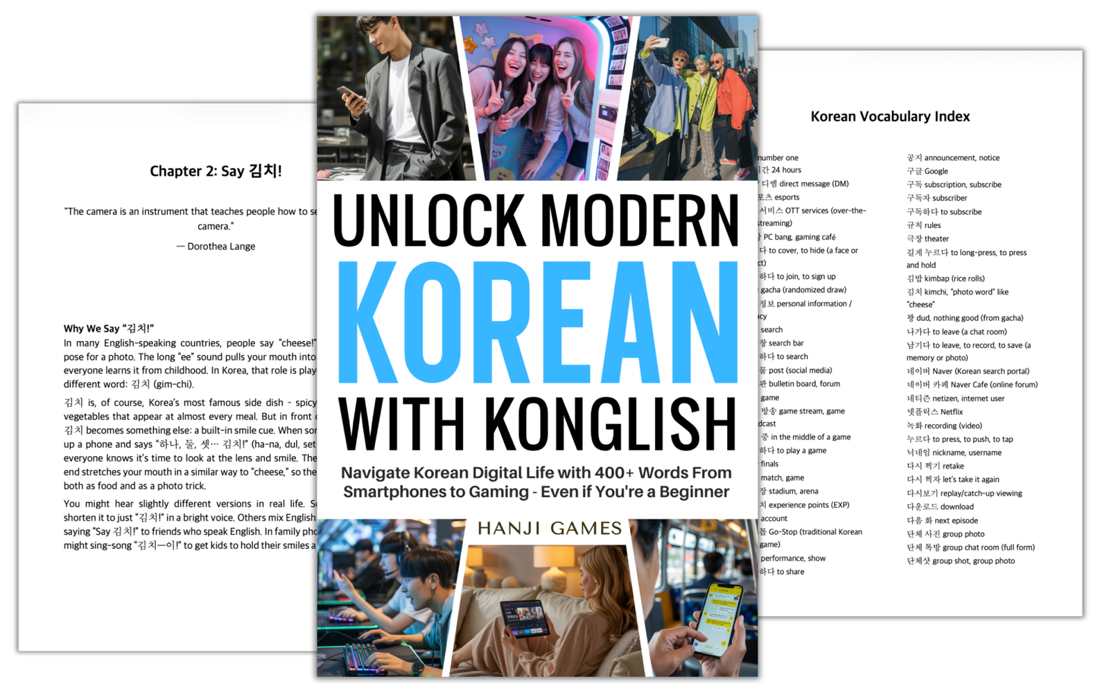 Unlock_Modern_Korean_With_Konglish_Digital_Life_Edition_Book_Preview_Learn_Hangul_한글_스마트폰_Smartphone_스트리밍_Streaming_와이파이_WiFi_400_Tech_Terms_Sample_Pages_Hanji_Games